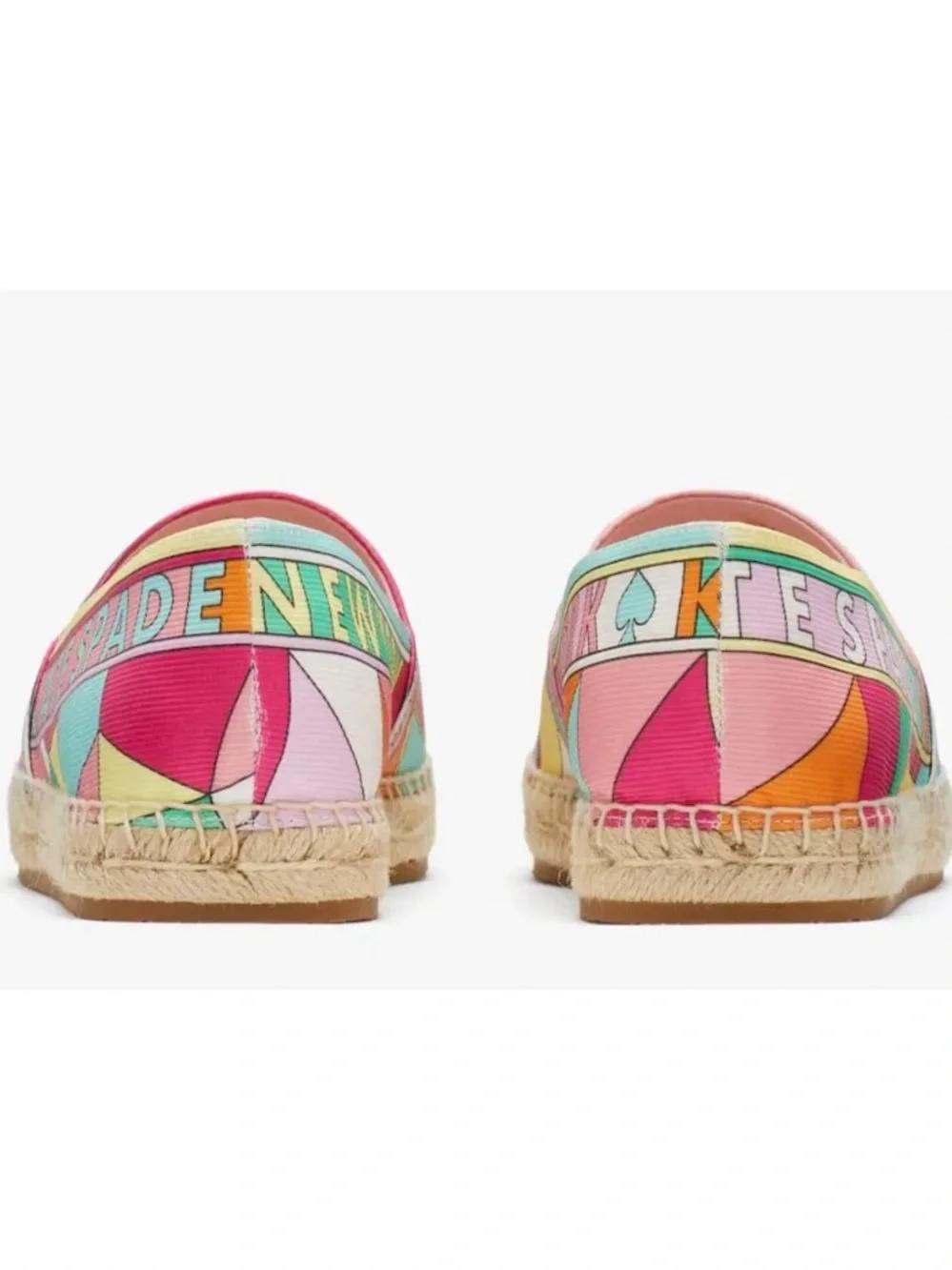 NWOB Kate Spade Multicolor Geo Sun Espadrilles Size 7